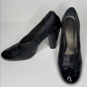 Paolo oxford style leather pumps